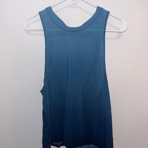 Blue lulu lemon workout tank